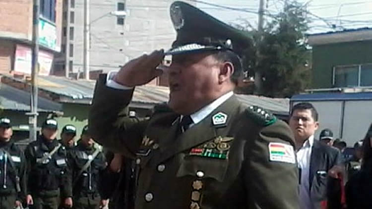 El coronel Hugo Javier Morales Luján, es nuevo comandante de la policía de El Alto.