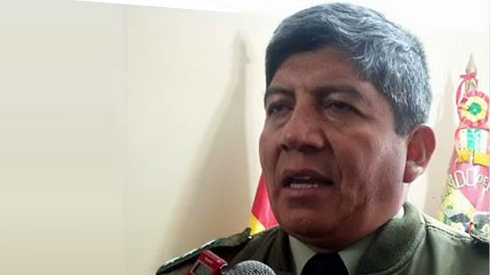 Coronel Agustín Moreno, comandante regional de la Policía de El Alto.