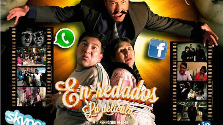 Parte del afiche de En-redados, La película.