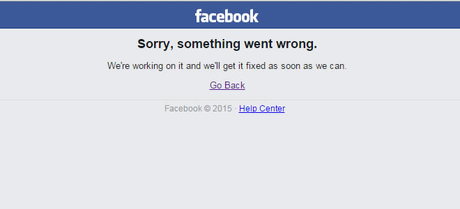 Facebook caído