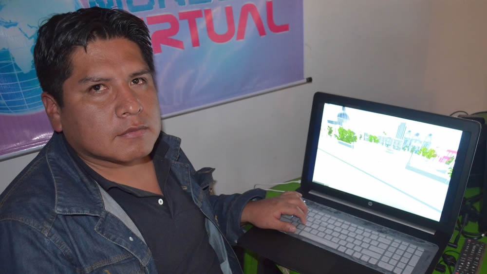 Grover Suntura, joven emprendedor de El Alto.