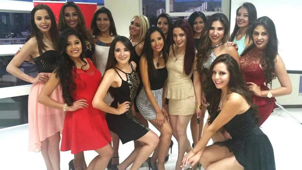 Candidatas a Miss La Paz 2016. 