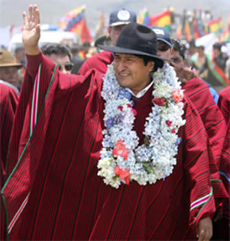 Evo Morales, presidente boliviano