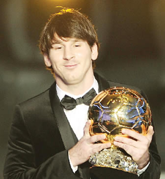 El argentino Leo Messi dio la gran sorpresa y ganó el FIFA Balón de Oro al mejor jugador de 2010