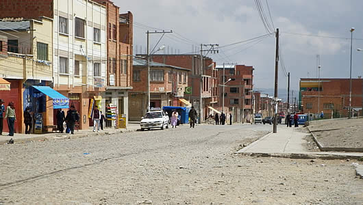 Avenida 6, zona Alto Lima 3ra sección de El Alto