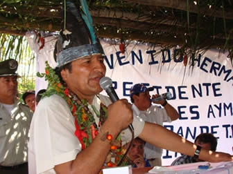 Evo Morales, presidente boliviano