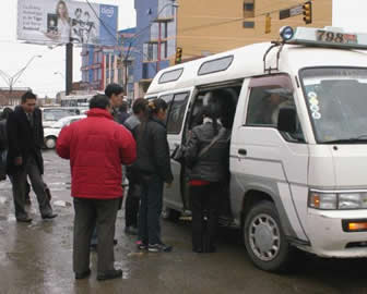 Transporte público en El Alto