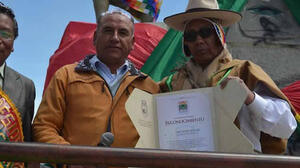 Zona Túpac Katari de El Alto festejó su 46 aniversario