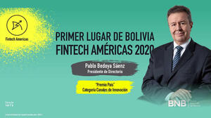 BNB recibe el primer lugar a los Innovadores Financieros en las Américas 2020