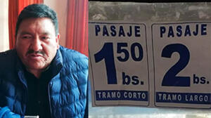 Choferes de El Alto deciden liquidar el pasaje de “1 boliviano”