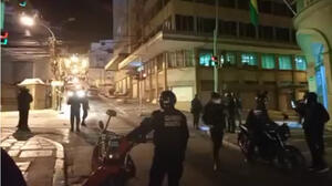 Registran una explosión cerca a la Vicepresidencia y la Alcaldía de La Paz