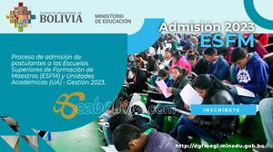 Convocatoria para postulantes a las Escuelas Superiores de Formación de Maestras y Maestros 2023