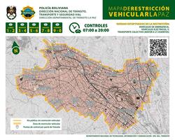 Se inicia en La Paz la cuestionada restricción vehicular 