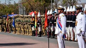 Parada Militar en Tarija conmemora 198 años de las Fuerzas Armadas