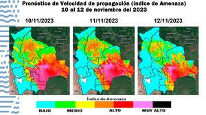 Senamhi emite alerta naranja por máximas temperaturas en Tarija, Chuquisaca y Santa Cruz 