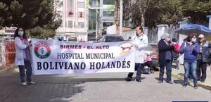 Hospital Holandés de El Alto ingresa en paro de brazos caídos por falta de un jefe