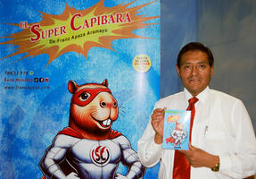 “El Súper Capibara” de Franz Apaza, un nuevo héroe que conquistara a los niños