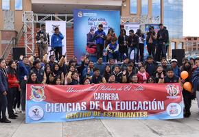 Caravana solidaria de la UPEA moviliza a sus 90 mil estudiantes