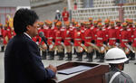 Regimiento Colorados de Bolivia: presidente inaugura centro tecnológico