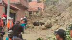 Deslizamiento de talud entierra vehículos, afecta a casas y deja un herido en Sopocachi 