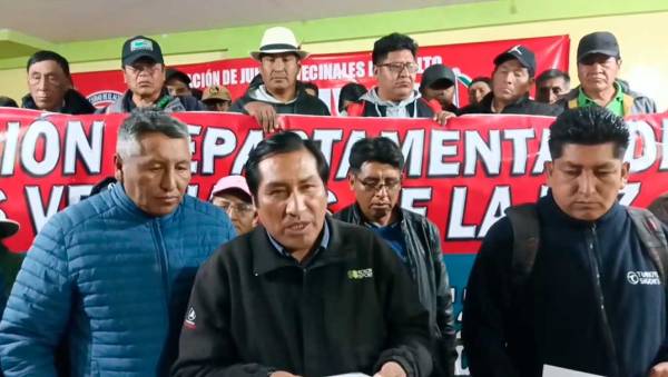 Fejuve El Alto 6 de Marzo tras ampliado plantea demandas al Gobierno y ratifica movilización