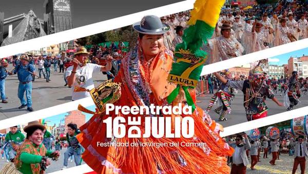 Preentrada de la Virgen del Carmen llena de color y tradición la zona 16 de Julio de El Alto